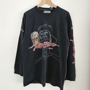 Vintage Johnny Blaze Long Sleeve Shirt Large Method Man Hip Hop Rap Made in USA